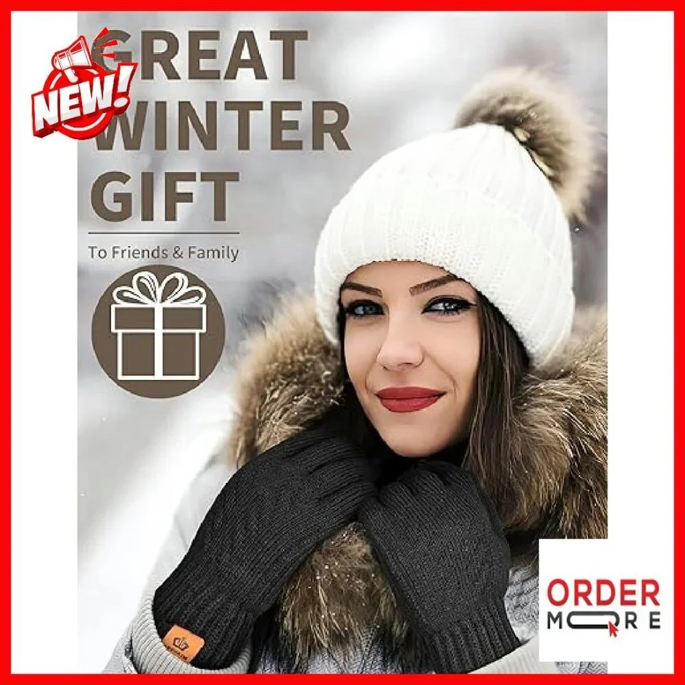 Thermal Touchscreen Winter Gloves Fleece Lined Stretchy Warm for Running Cycling